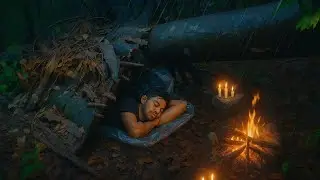 Shelter in Heavy Rain Under a Fallen Tree – Nature Built Half of It