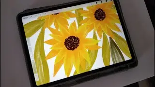 Step Wise Painting | Easy Floral Doodle in Procreate | iPad Art | SimpleSword