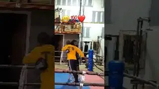 The excitement when coach see you improving 👏🏿#boxing #fight #hardwork #hook