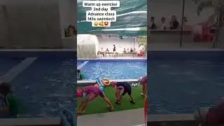WARM UP EXERCISE DAY 2 ADVANCE CLASS MILO SWIMTECH #shorts #swimminglesson #advance #warmupexercise