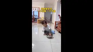 The twins, one is calm and the other is lovely. #daily life of twins
