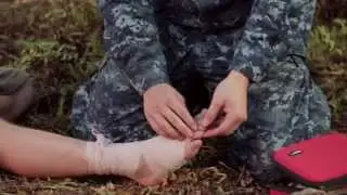 Navy Skills for Life &ndash; First Aid Training &ndash; Sprained Ankle