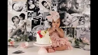 MEMORIES WALL FOR AVYANNA'S FIRST BIRTHDAY! BEHIND THE SCENES BABY'S 1ST BIRTHDAY SESSION