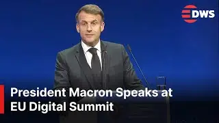 FULL SPEECH: President Emmanuel Macron Addresses EU Digital Summit on Technology & Innovation | AC1E