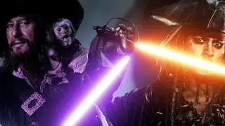 Pirates of the Caribbean with Lightsabers - Jack Sparrow VS Barbossa