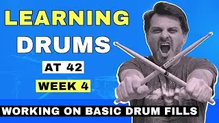 Learning Drums at 42 | Week 4 | Basic Drum Fills | Zee Baig | 2025