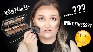 WORTH THE $$..?? | NO BULLSH*T REVIEW | NEW! KAT VON D SHADE+LIGHT CR&Egrave;ME CONTOUR PALETTE