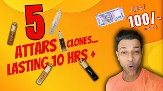 Top 5 Attars For Men/Best Attars under 200/Attars For Men/Best Ittar/ long Lasting Attars For Men