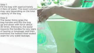 HAPLAST GROUP | Water Load Test for Die Cut Bags | Strong Handles & Leak-Proof Seal