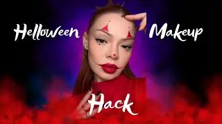 Halloween makeup hacks using red lipstick