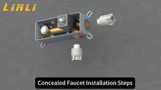 Wall Mount Concealed Basin Faucet Mixer Installation Guides | LINLI SHOWER FACTORY #bathroom #faucet