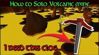 Hunting a Broken Dragon Pickaxe at Volcanic Mine 1147/1692 clogs| !newvid | OSRS