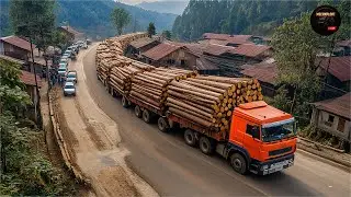 Extreme Logging Trucks | Extreme Dangerous Monster Logging Wood Truck Driving Skill #7