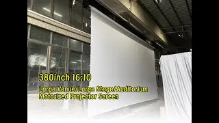 Professional 380inch Large Venue/Stage/Auditorium Motorized Projector Screen for Project/Event
