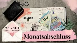 💕27. - 31.1. 📊 I WochenBudget I echte Einnahmen & Ausgaben I Weekly Budget