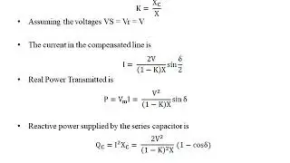 Lec 10 Series Compensation Principle, Series Capacitive compensation, Voltage Stability, Transient S