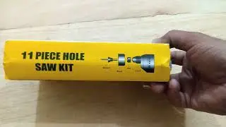 Hole Saw Cutting Kit 11 Pcs Wood, Carbon Steel Cutter Circular Round Drill Bit