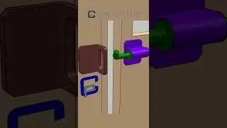 Automatic swing gate lock #shorts #lock #doorlock #cagelocke
