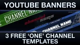 3 Free Youtube Background Templates ['One' Layout]