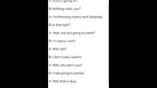 Dialogue 30: How to declining an invitation to a party