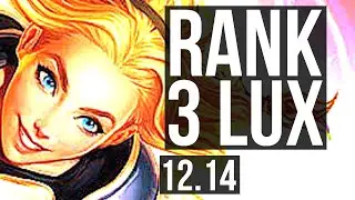 LUX vs QIYANA (MID) | Rank 3 Lux, 20/2/11, Legendary | EUW Challenger | 12.14