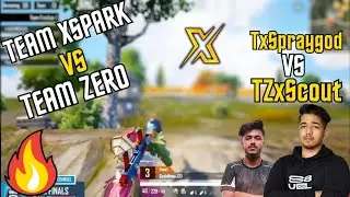 ⚡Team xspark VS Team Zero 4vs4😮 TZxScout VS TxSpraygod 👀⚡
