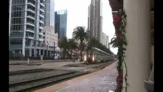 Railfanning Downtown San Diego on a Rainy Afternoon Part 1
