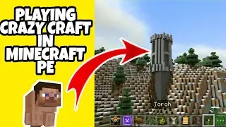 Let's play crazycraft in Minecraft pocket edition| Crazycraft in Minecraft PE | Roargaming
