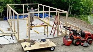 One Man Builds Post and Beam Barn Kit Bought off the INTERNET