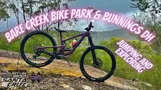 Shredding Bare Creek Bike Park for the First Time | Wet Ride at Bunnings DH | Santa Cruz Megatower