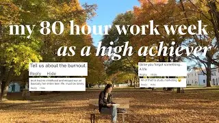 my 80+ hour work week: how I avoid burnout & balance everything