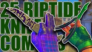 25 RIPTIDE KNIVES WITH GLOVES COMBO ★ CS:GO Showcase