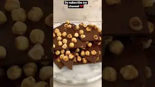 Hazelnuts chocolate bark #chocolate #shortvideo #shorts #shortsfeed #yummy #trending #video #viral