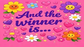 Giveaway winner announcement!