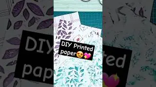 DIY Printed Papers😍💖#diy #kabadsejugad #art #craft #bookmark #printedpaper #diy