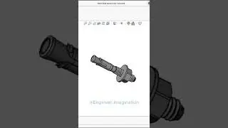 Steel Stud Anchor for Concrete |@Engineer.Imagination | #foryou #shorts #solidworks #3d #model