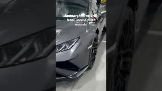 Lamborghini huracan STO with a no drill front numberplate mount
