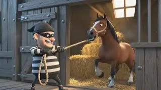 Thief in Old MacDonald&rsquo;s Farm 😱 | The Horse Is Missing! | Police Save the Farm 🚓🐎