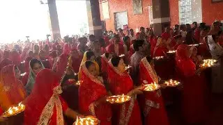 प्रथम पाटोत्सव के अवसर पर 2100 दीपको से की महाआरती मां कुल्लू भवानी की  #renwaldham #kulluwalimata