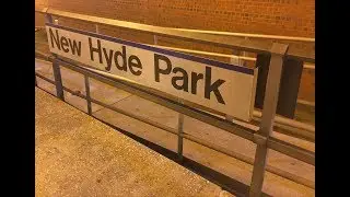 MTA: Brief Nighttime Long Island Railroad Train Action At New Hyde Park Station: (2019!)
