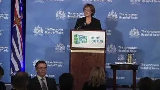 Premier Clark and Minister Falcon address Vancouver Board of Trade