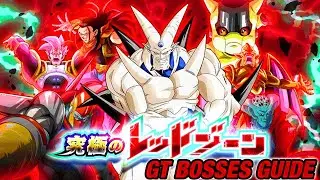 THE UTIMATE RED ZONE GUIDE FOR GLOBAL! GT BOSSES ALL STATS AND INFO! (Dokkan Battle)