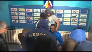 Soccer Coach Made to Strip By Fans At First News Conference