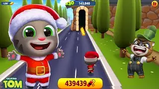 Talking Tom Gold Run Characters - Randomly Unlock Santa Tom - Android Mo.D