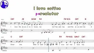 Manhattan Transfer-Java jive karaoke sheet music,MR for players,chord,chorus,Lyrics add(Ye karaoke)