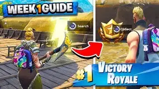 SEASON 5 WEEK 1 CHALLENGES! - Secret Battle Star Location, Ragnarok Upgrades (Fortnite Battle Pass)
