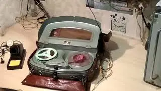 Магнитофон Репортер 3, часть третья  USSR old reel Reporter's tape recorder  Reporter-3, part 3