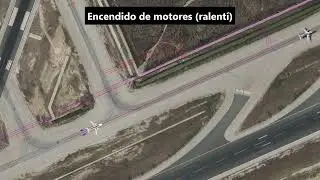 1b. Operaci&oacute;n normal de rodaje hasta umbral 24L (Satelital)