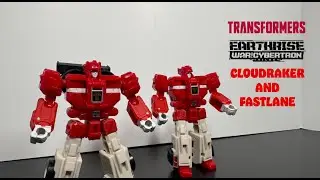 #transformers EARTHRISE AUTOBOT CLONES CLOUDRAKER AND FASTLANE (AMAZON EXCLUSIVE)