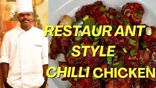 Restaurant style chilli 🌶️ chicken at home 🍗 